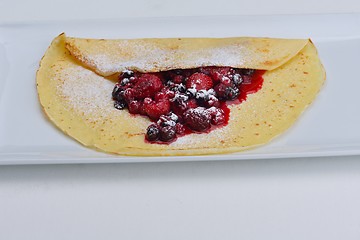 Image showing fruit pancake