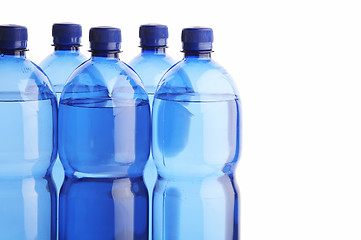 Image showing Spring water bottles