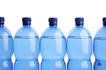 Image showing Spring water bottles