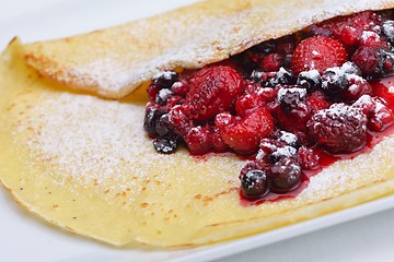 Image showing fruit pancake