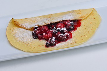 Image showing fruit pancake