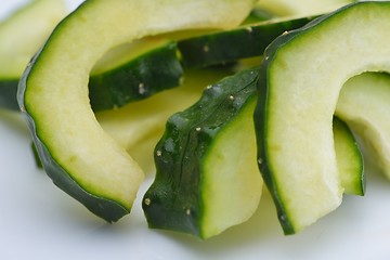 Image showing cucumber closeup