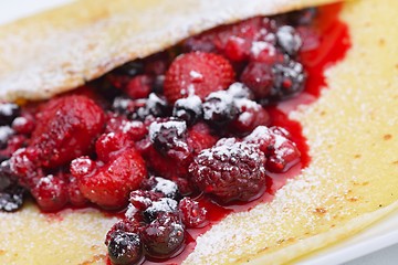 Image showing fruit pancake