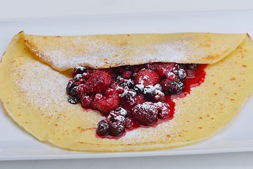 Image showing fruit pancake