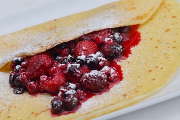 Image showing fruit pancake