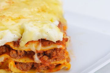 Image showing lasagne