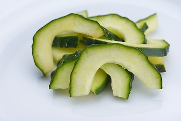 Image showing cucumber closeup