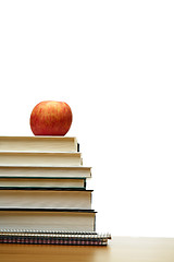 Image showing Apple and books