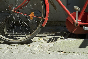 Image showing Red bike