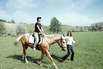 Image showing Horse riding