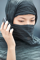 Image showing Cell phone talking