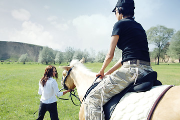 Image showing Horse riding