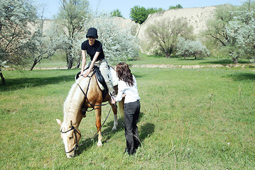 Image showing Horse riding