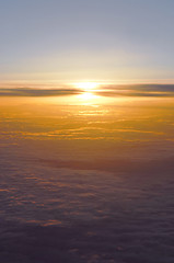 Image showing Above the clouds