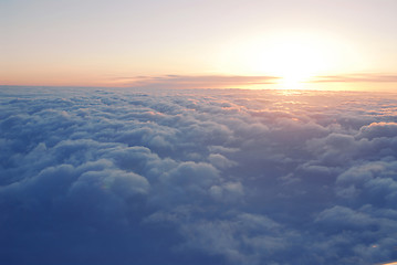 Image showing Above the clouds