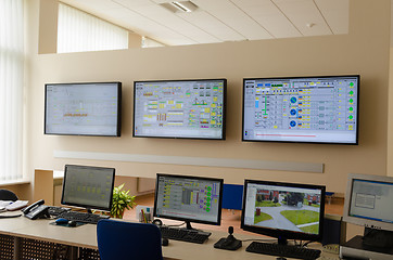 Image showing factory control room 