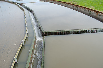 Image showing water flow filtration sedimentation stage in plant 