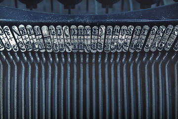 Image showing Detail of an old typewriter