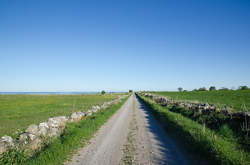 Image showing Country road to the coast