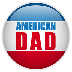 Image showing Happy Fathers Day USA American Dad