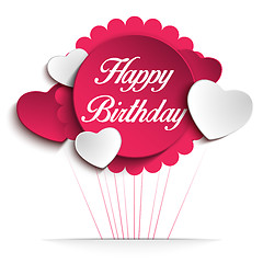 Image showing Happy Birthday Colorful Background Card