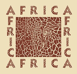 Image showing Africa - background Giraffe 