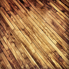 Image showing Old hardwood floor