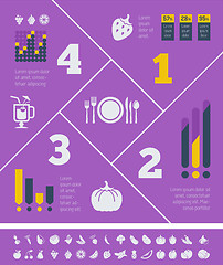 Image showing Food Infographic Template.