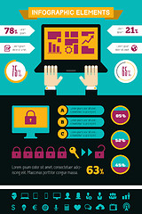 Image showing IT Industry Infographic Elements