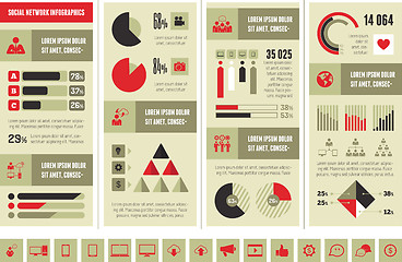 Image showing Social Media Infographic Template.