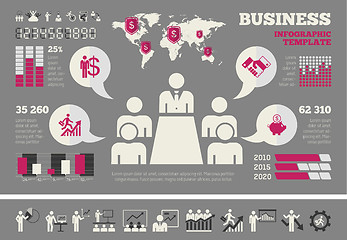 Image showing Business Infographic Template.