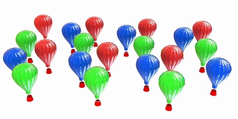 Image showing Hot Air Balloons with Gondola