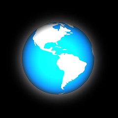 Image showing Earth glow