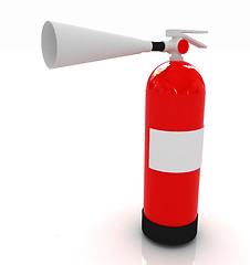 Image showing Red fire extinguisher 