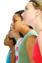 Image showing Four girls