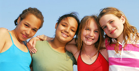 Image showing Four girls