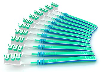 Image showing Toothbrushes