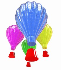 Image showing Hot Air Balloons with Gondola