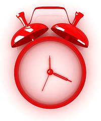 Image showing Alarm clock. 3D icon 