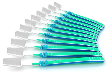 Image showing Toothbrushes