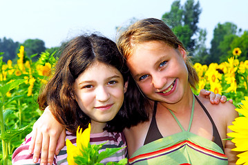 Image showing Two girls