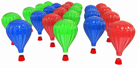 Image showing Hot Air Balloons with Gondola