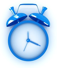 Image showing Alarm clock. 3D icon 