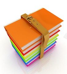 Image showing colorful real books