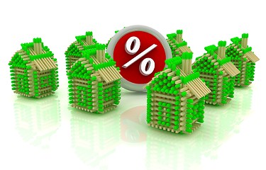 Image showing Log houses from matches pattern with the best percent