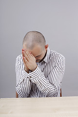 Image showing Man at desk