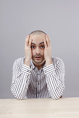 Image showing Man at desk