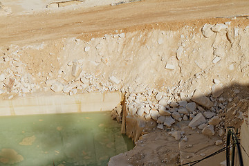 Image showing White marble quarry