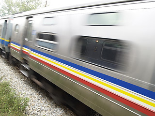 Image showing Moving train
