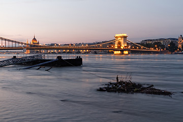 Image showing Danube in Budapest